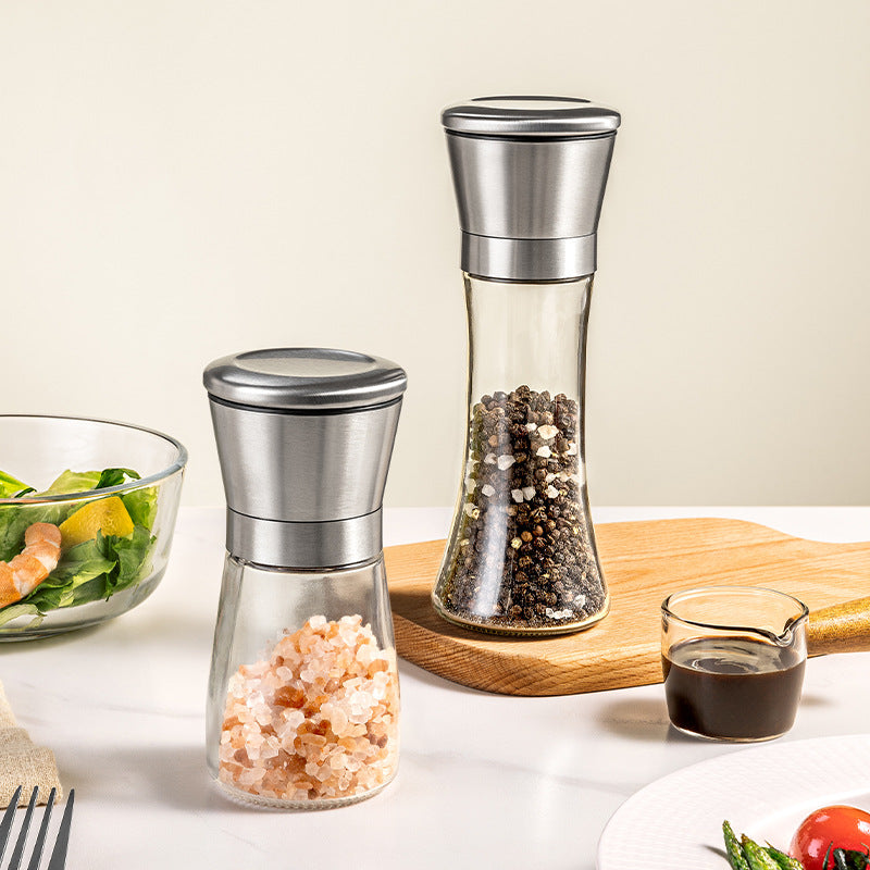 Manual grinder for spices, glass, modern — product view 1