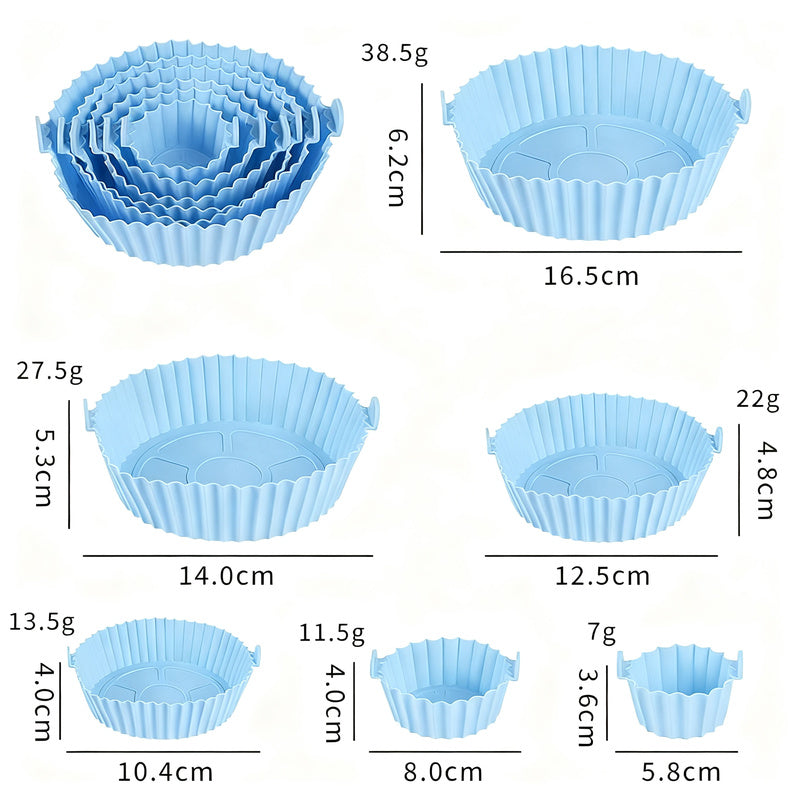 Silicone egg cups, round, 9×9×7 cm — product view 7