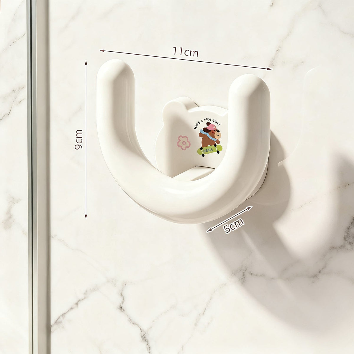 Bathroom slipper wall holder, self-adhesive — product view 5