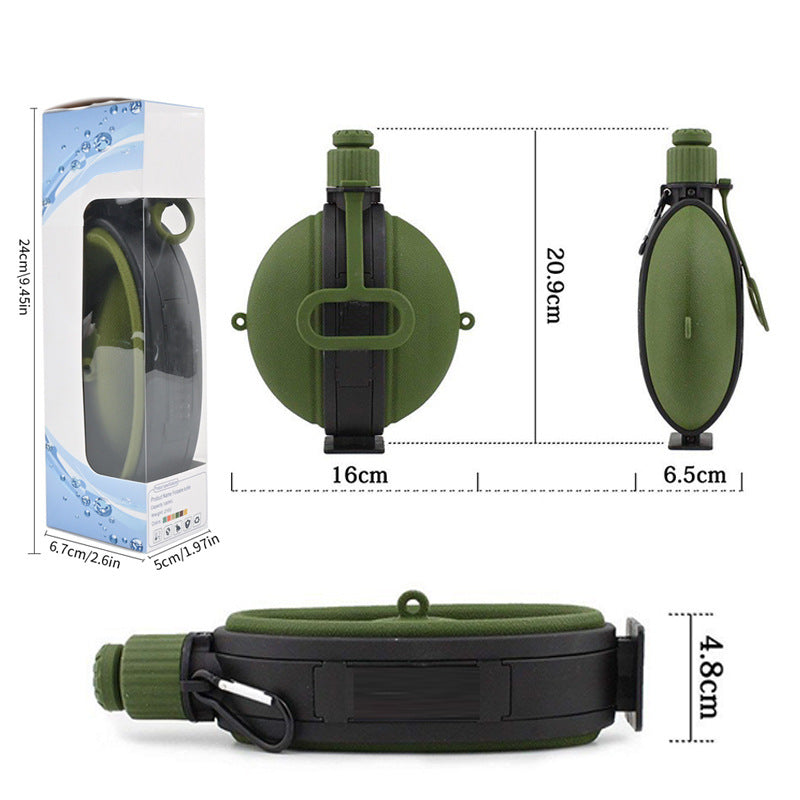 Collapsible Silicone Water Bottle, 580 ml, Outdoor — product view 2