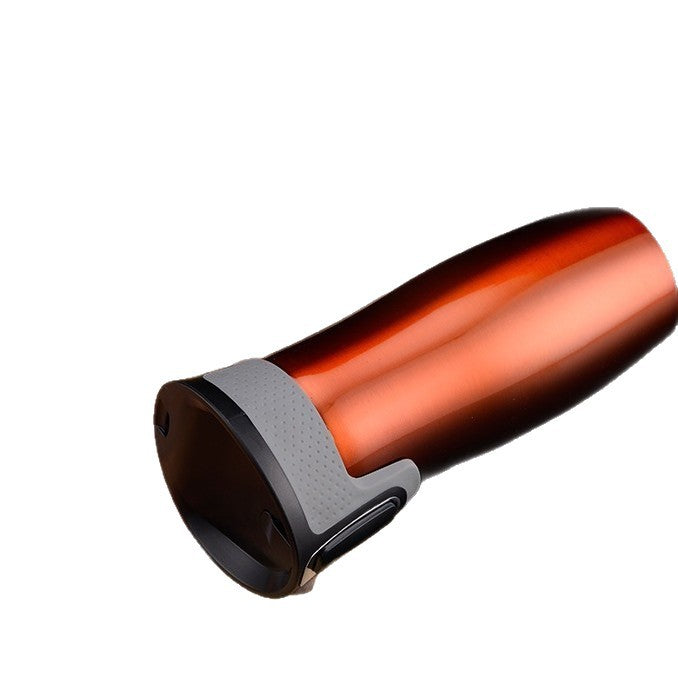 Double-walled stainless steel insulated mug — product view 4