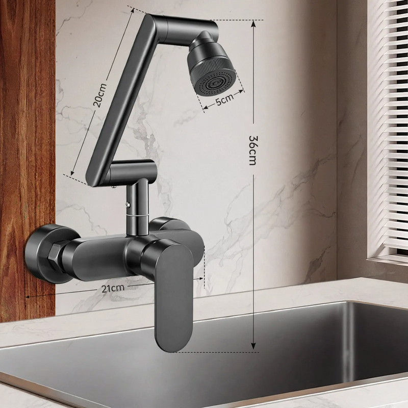 Built-in kitchen faucet with universal joint — product view 5
