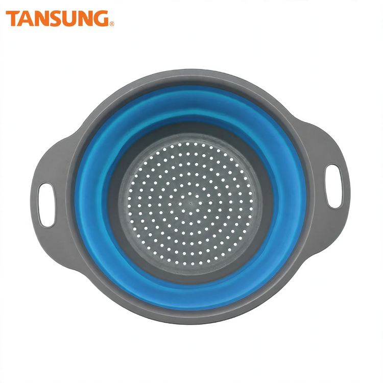 Folding vegetable bowl with strainer — product view 7