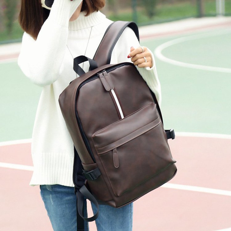 Men's backpack, PU leather, compact, for laptops up to 14 inches — product view 7