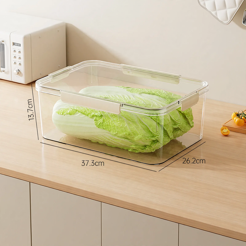 Transparent storage box with a tight lid — product view 3