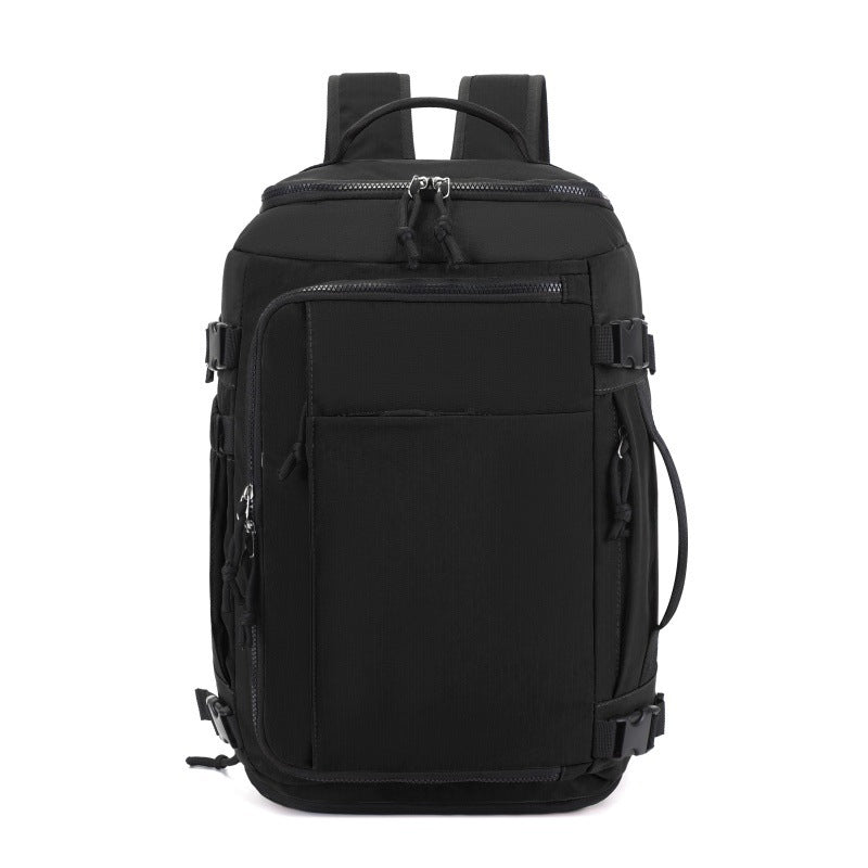 Nylon Backpack, 20–35 L, with shoe compartment and extension — product view 7