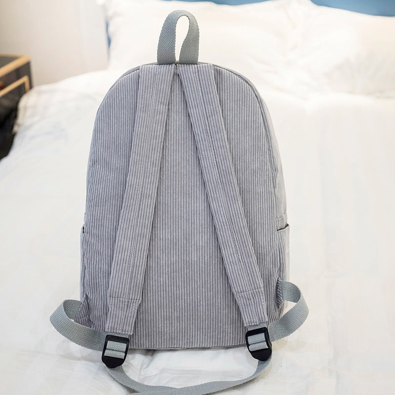 Corduroy backpack, 20–35 L, warming — product view 2
