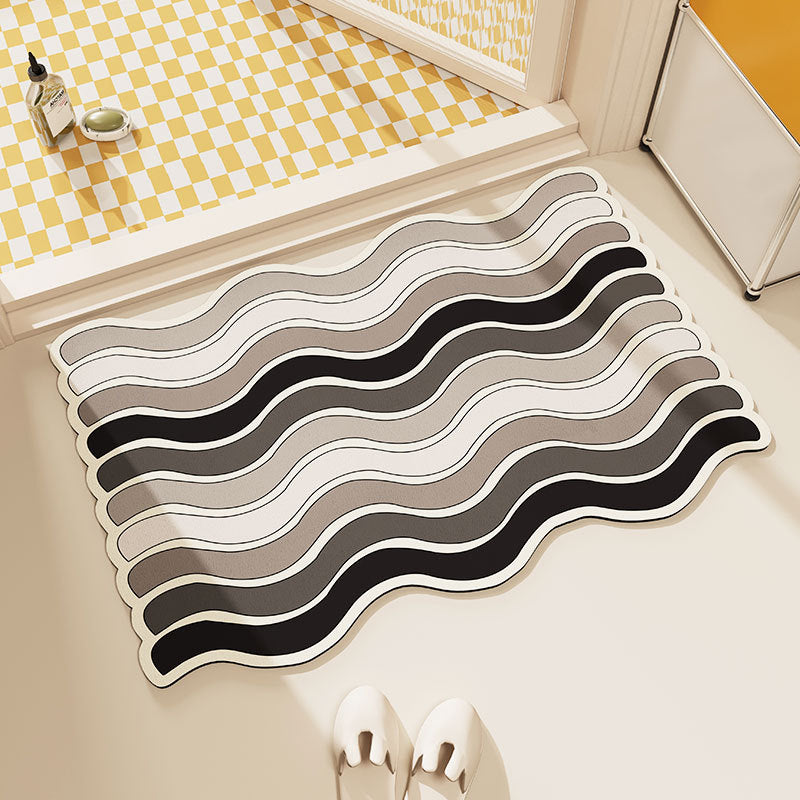 Rainbow bathroom mat, absorbent — product view 3