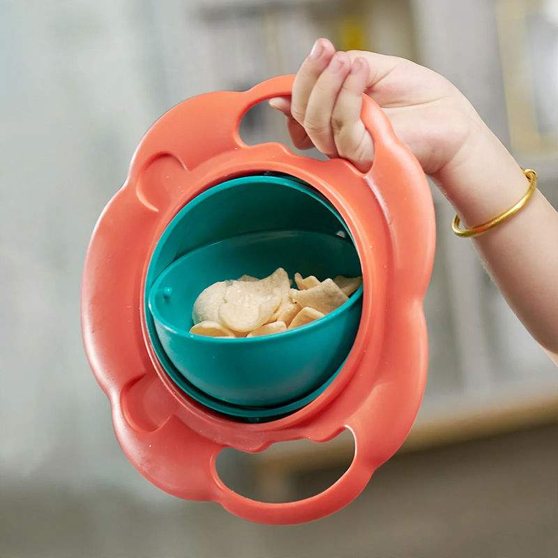 Rotating children's bowl, 19 cm, PP, non-slip — product view 1
