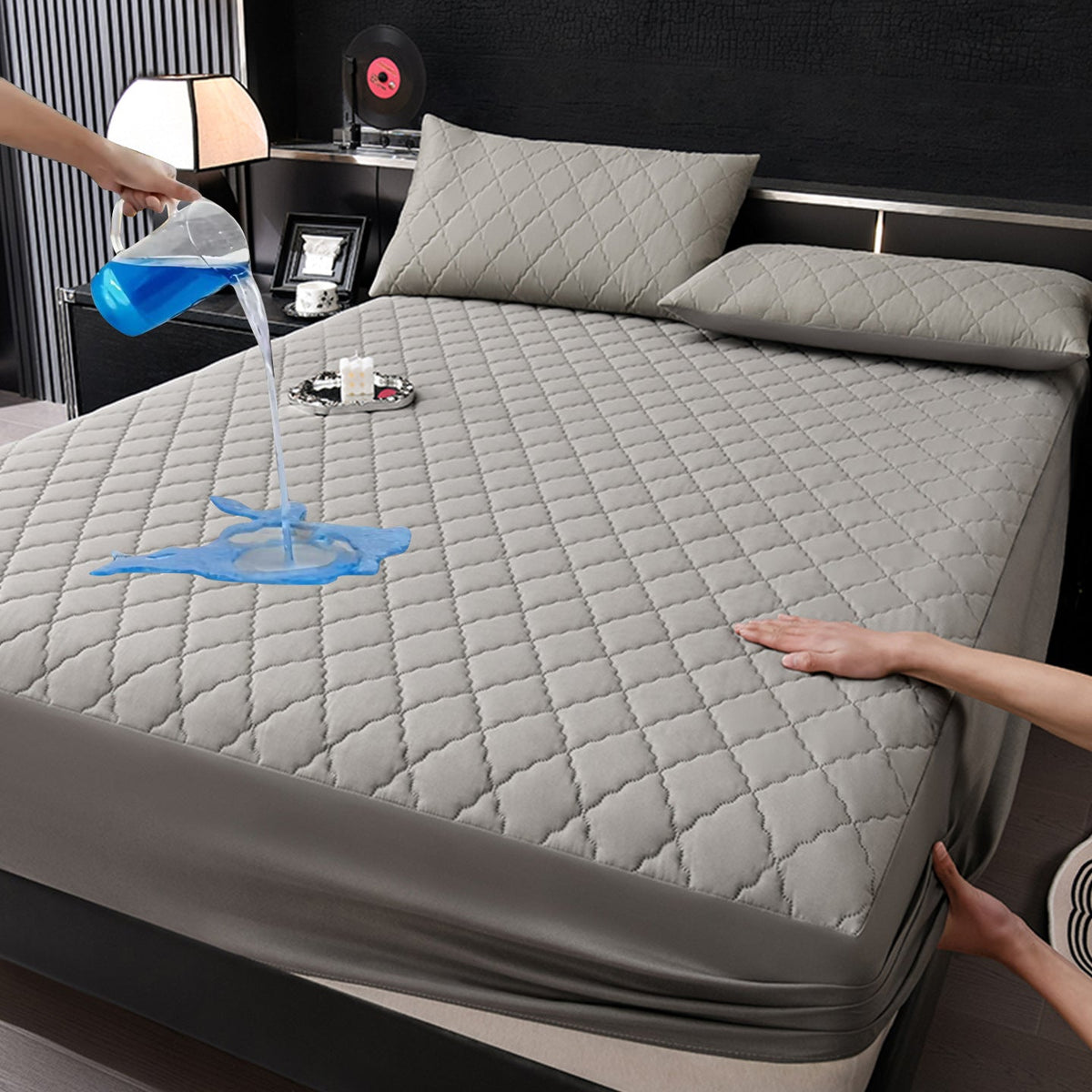 Waterproof fitted sheet with padding — product view 3