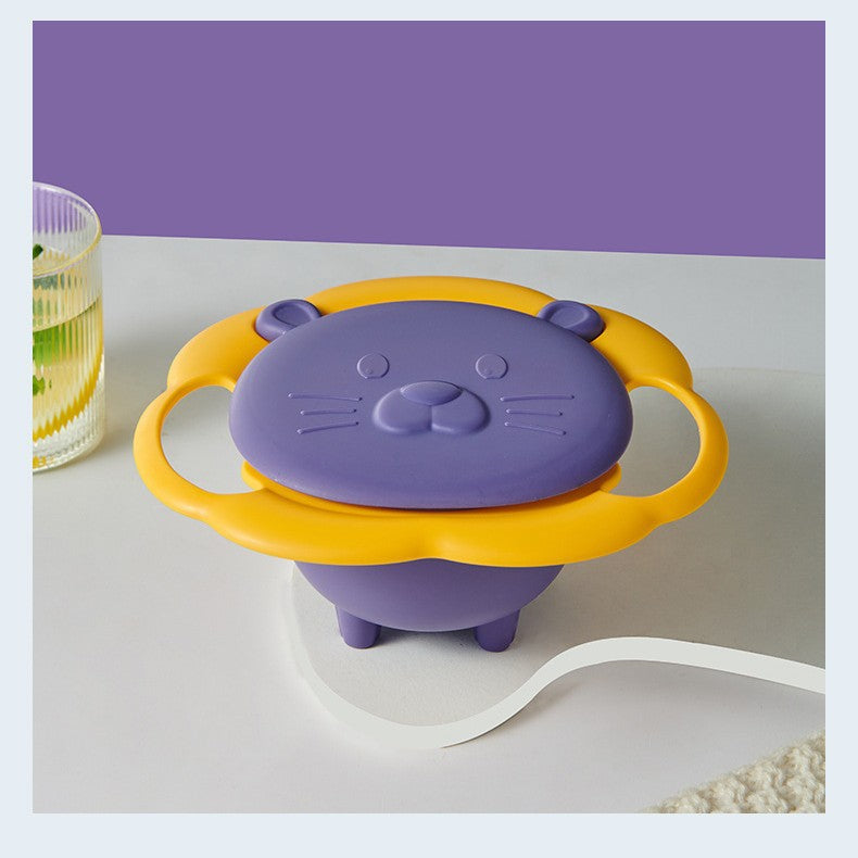 Rotating children's bowl, 19 cm, PP, non-slip — product view 5