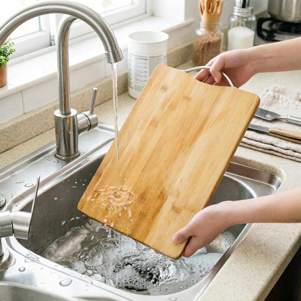 Bamboo cutting board for kitchen — product view 3