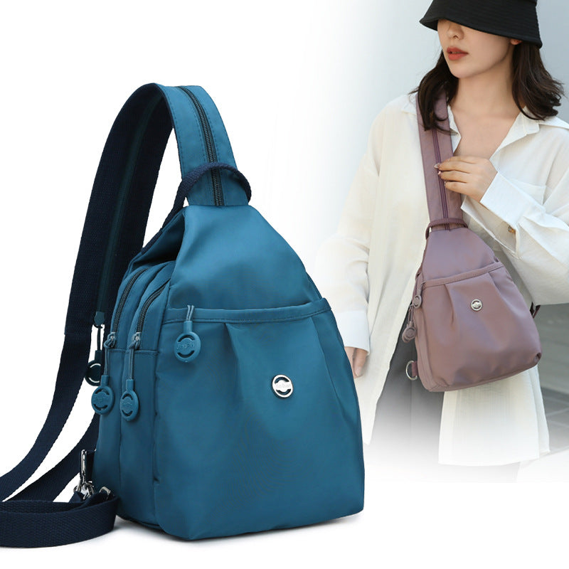 Compact backpack with theft protection, Oxford fabric — product view 2