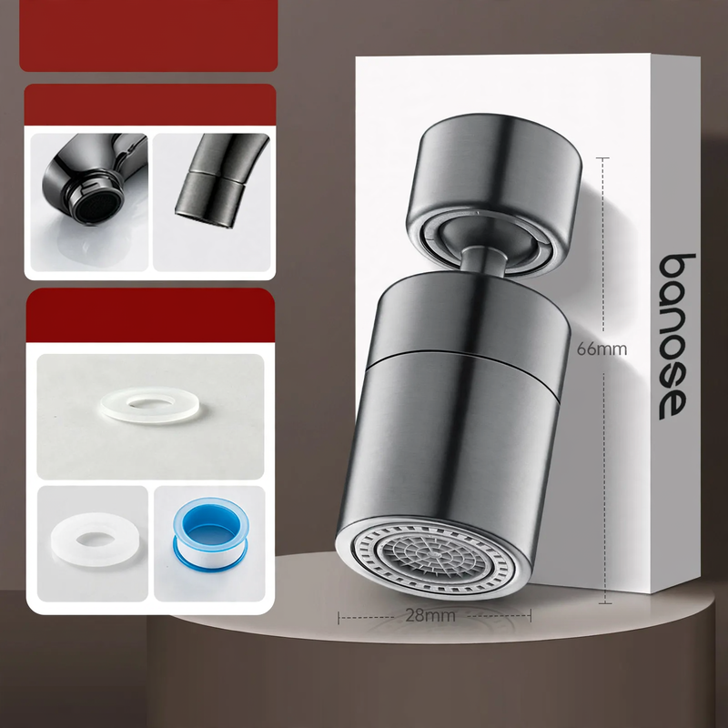 Kitchen faucet attachment with 720° rotation — product view 4