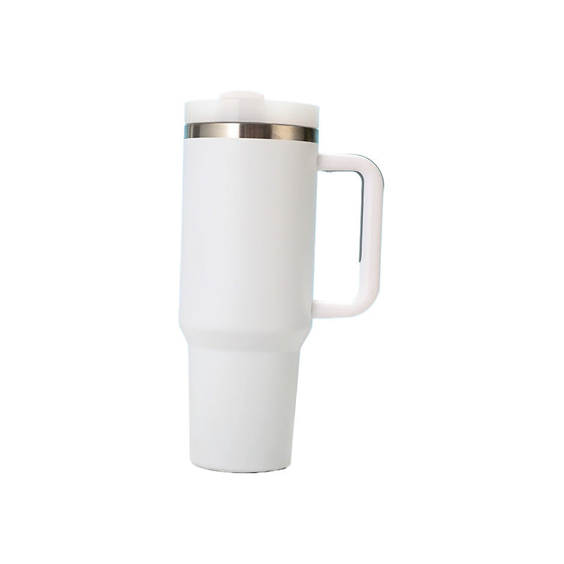 Insulated cup 40oz with straw and handle — product view 2