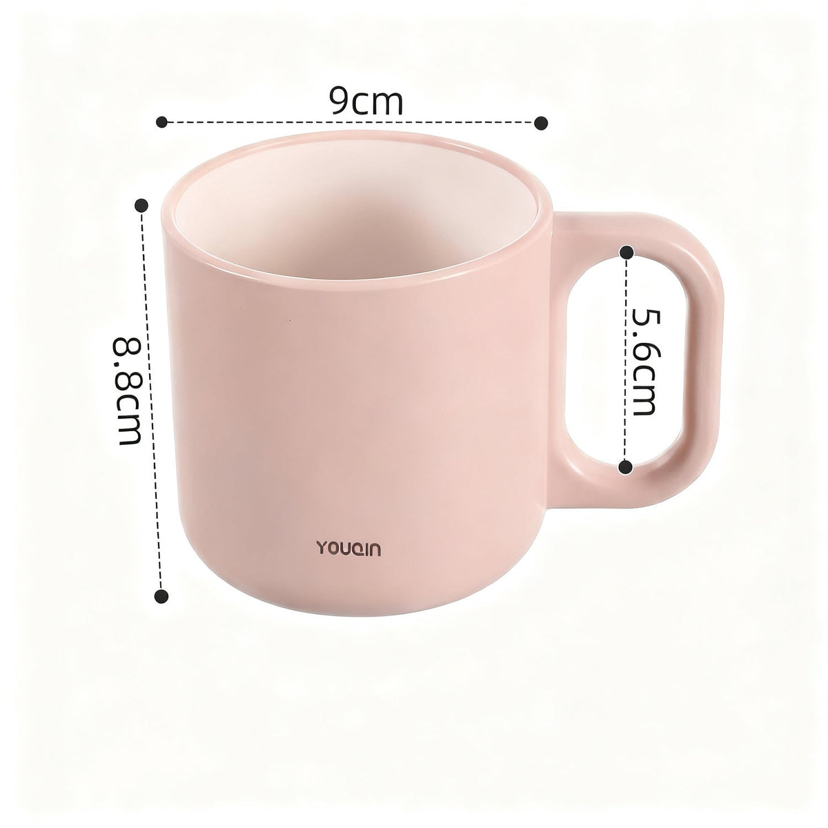 Plastic toothbrush cup, macaron colors — product view 3