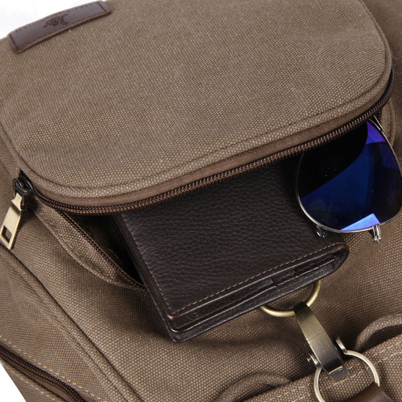 Canvas backpack, breathable and durable, under 20 L — product view 3