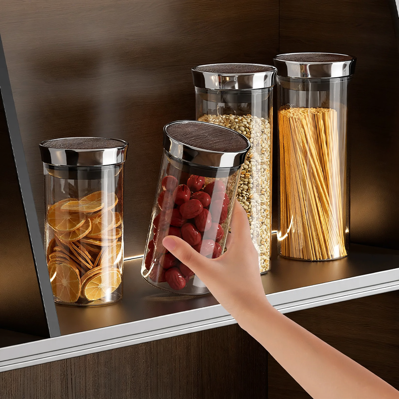 Storage container, round, food safe, with closure — product view 1