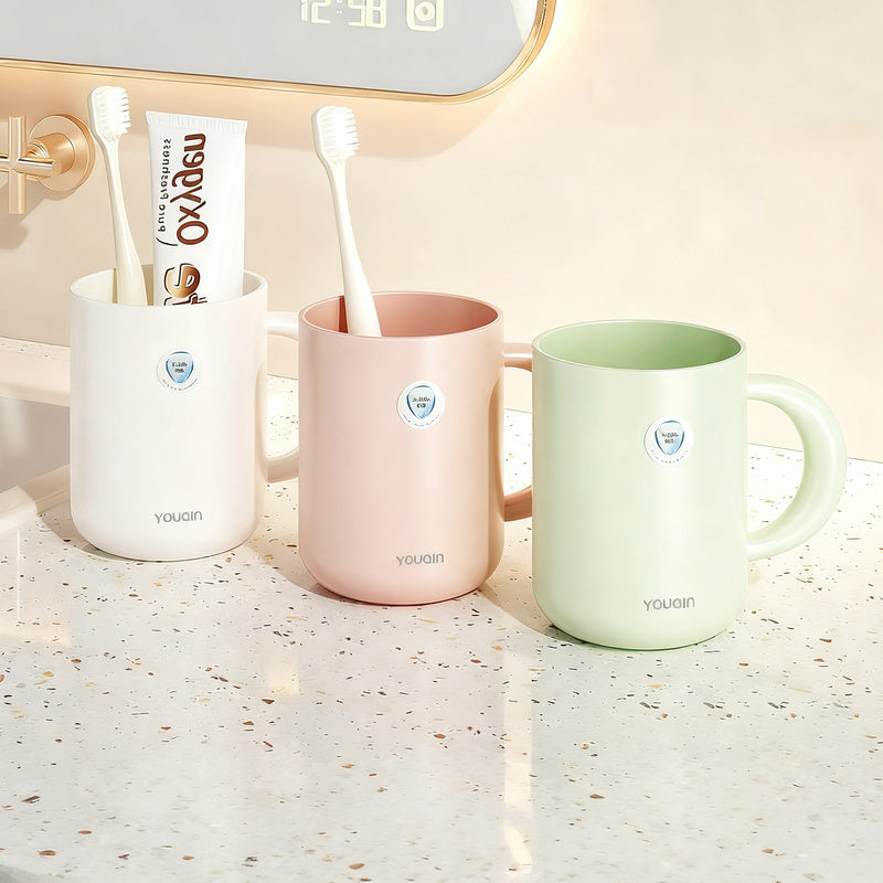 Plastic rinse cup, antibacterial, modern design — product view 6