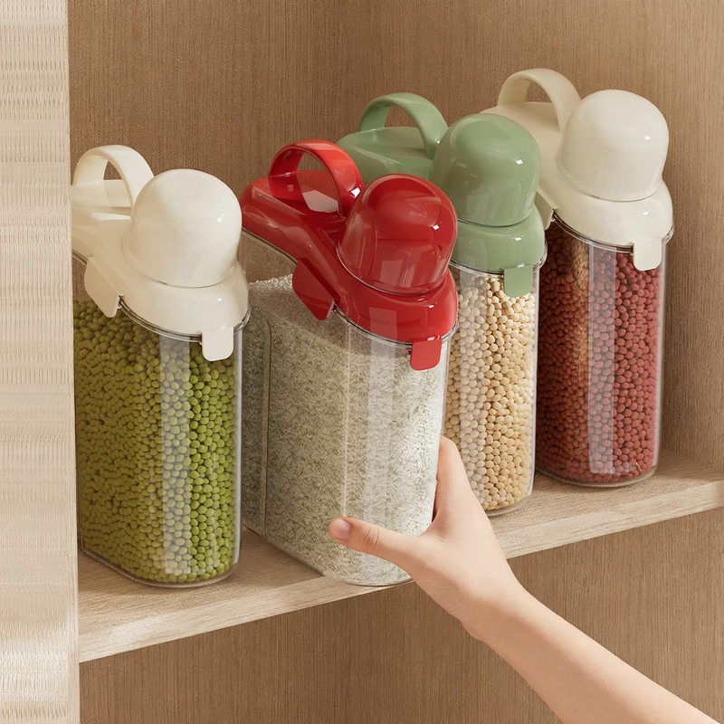 Portable storage container with lid, 2–3 liters, plastic — product view 1