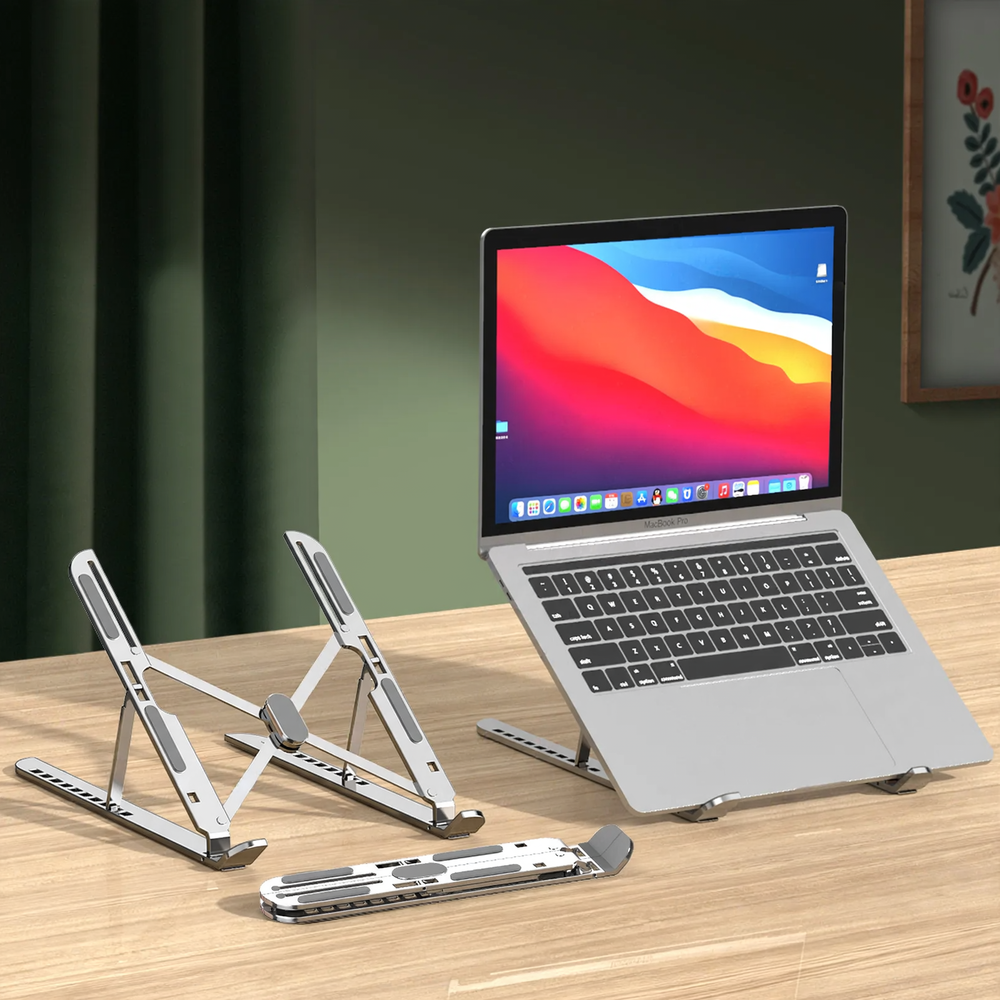 Aluminum Laptop Stand, 10-level adjustable — product view 1