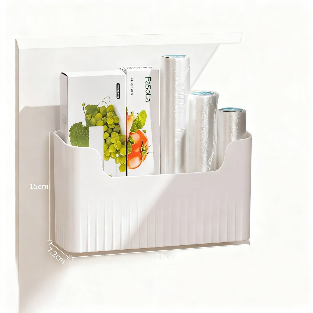 Wall bracket for kitchen cabinet, PP, adhesive — product view 2