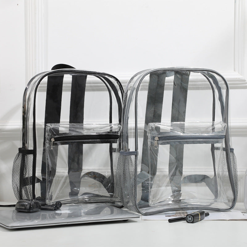 Transparent PVC backpack, waterproof — product view 2
