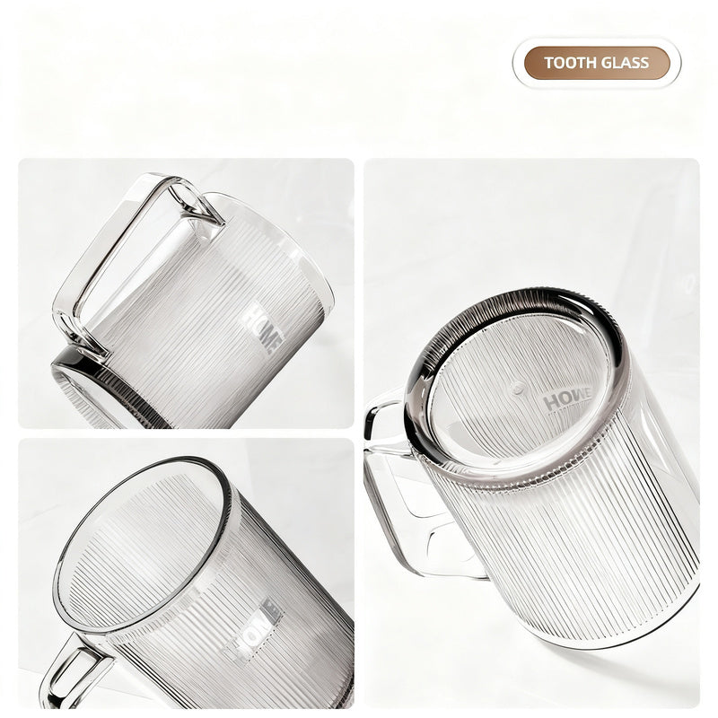 Toothbrush cup with handle, plastic, 51–100 ml — product view 4