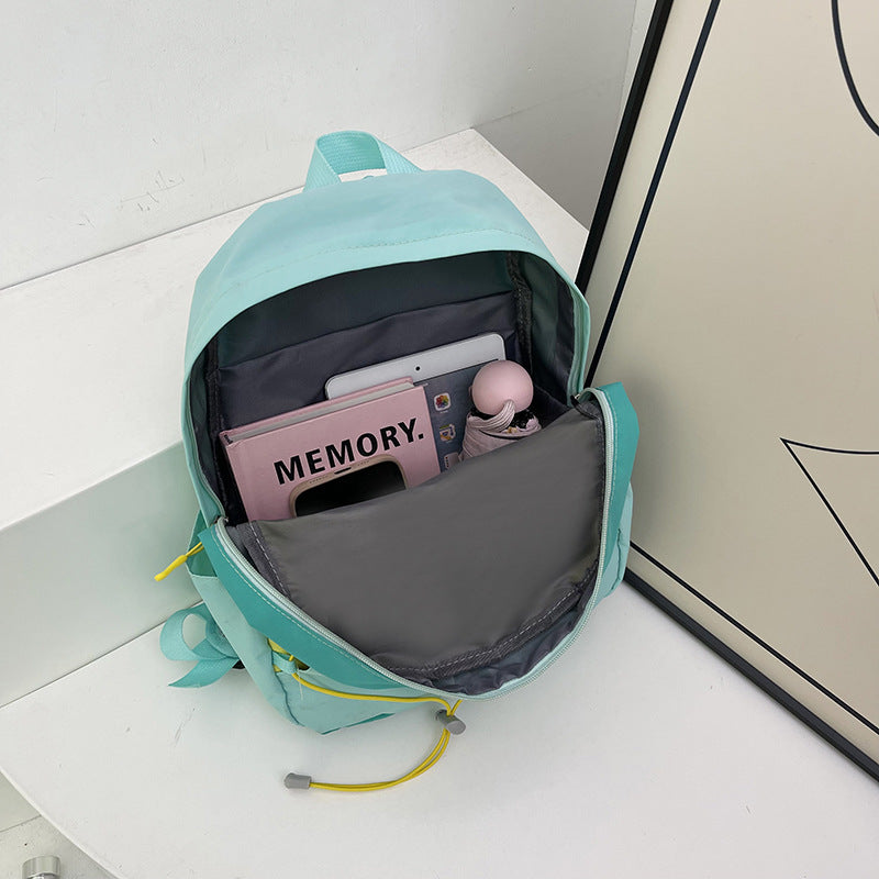 Nylon-Backpack, 20–35 L, with letter pattern — product view 4
