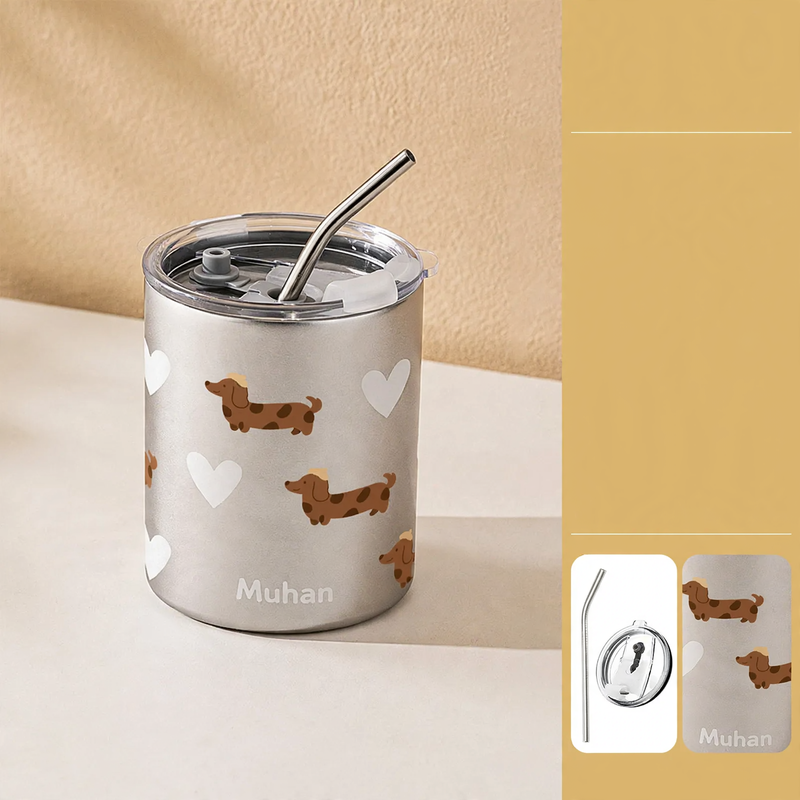 Insulated mug 350–600 ml with double wall and drinking lid — product view 5
