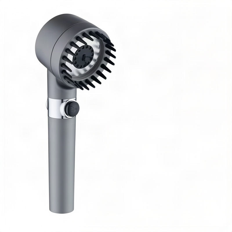 Multifunctional shower head with LED and massage function — product view 4
