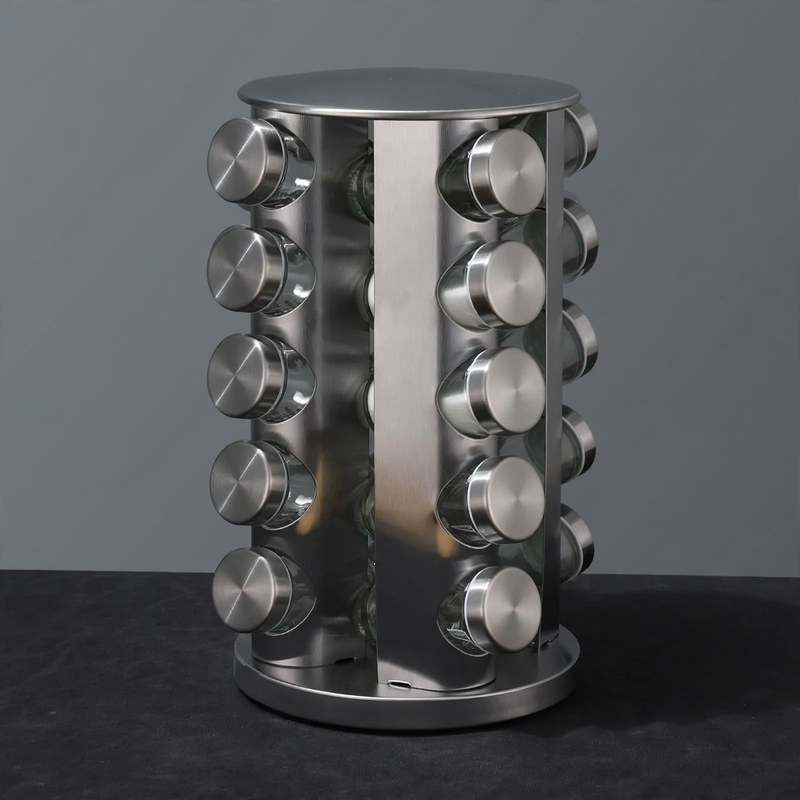 Rotating spice rack made of stainless steel — product view 6
