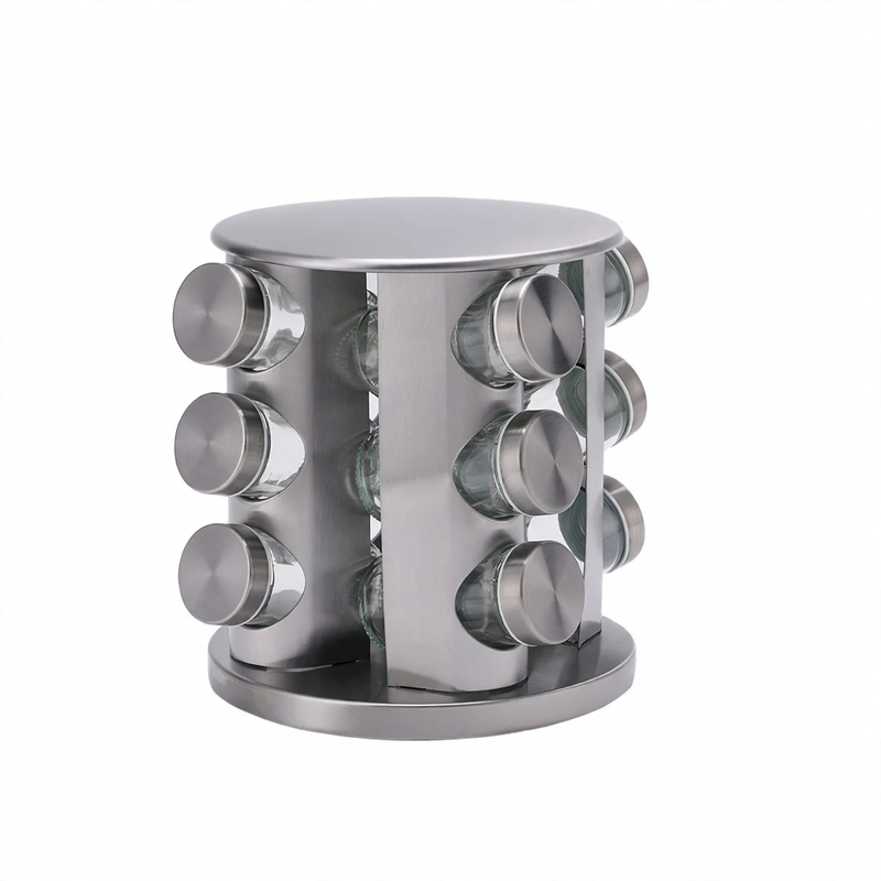 Rotatable coffee capsule organizer made of steel — product view 2
