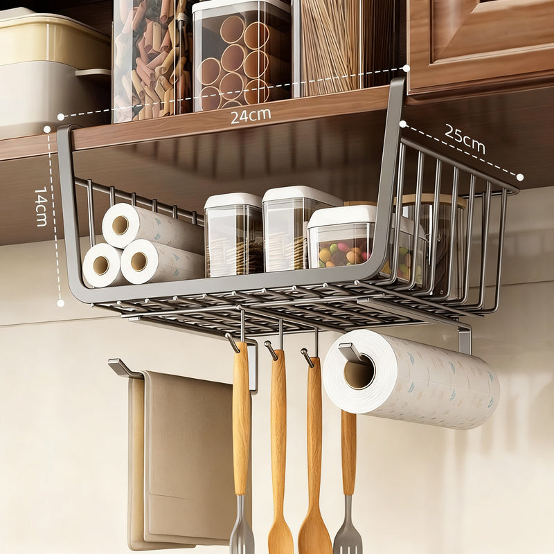 Extendable kitchen shelf made of steel, adjustable — product view 3