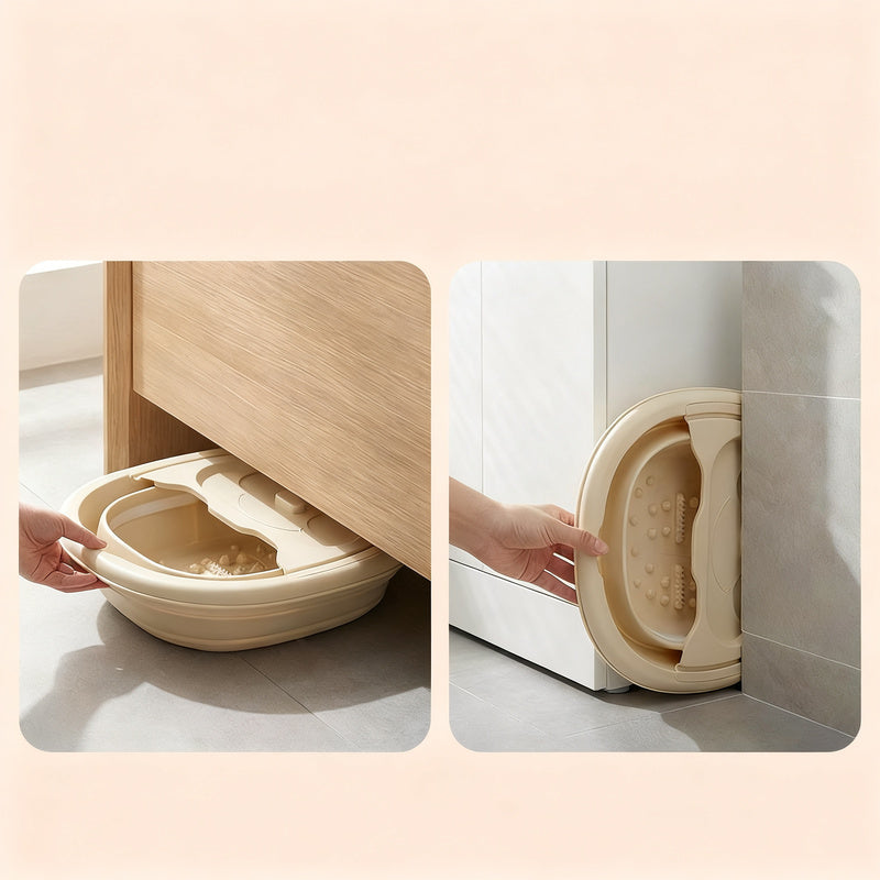 Foldable foot bath with massage function — product view 4