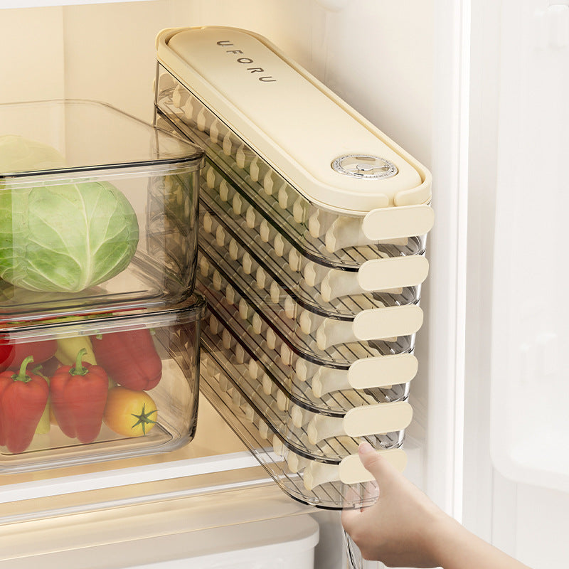 Multi-tier storage box for refrigerator, plastic — product view 1