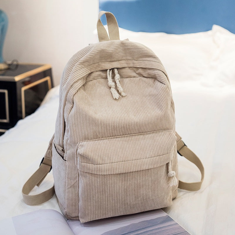 Corduroy backpack, 20–35 L, warming — product view 6