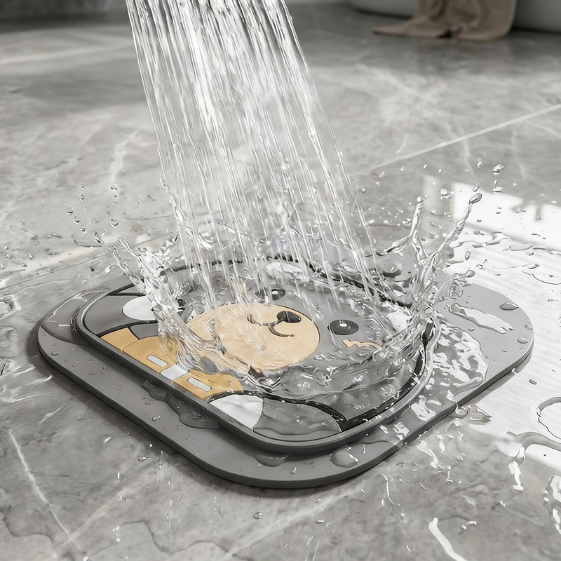 Double layer floor drain cover, gray — product view 1