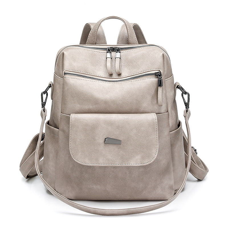 Women's backpack made of PU, large capacity — product view 7