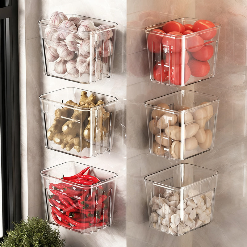 Storage box for garlic, ginger, and onions — product view 1