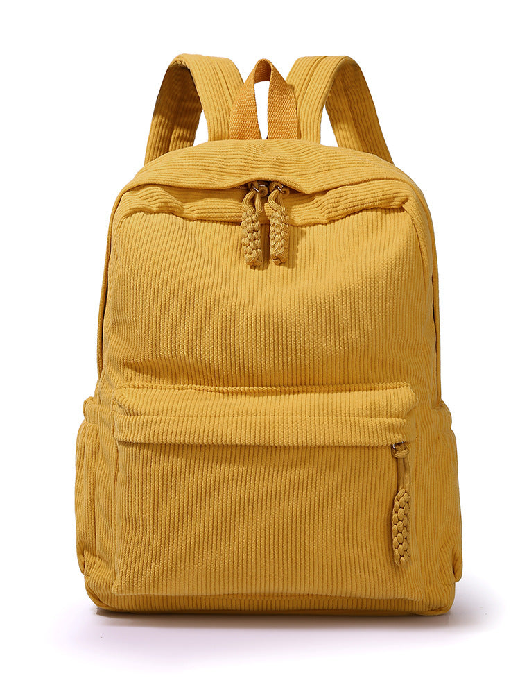Cord backpack for university and travel — product view 6