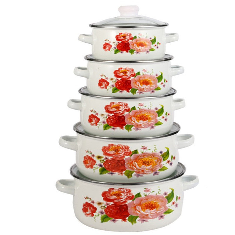 Enamelled pot with glass lid, 2.1–3 L — product view 3