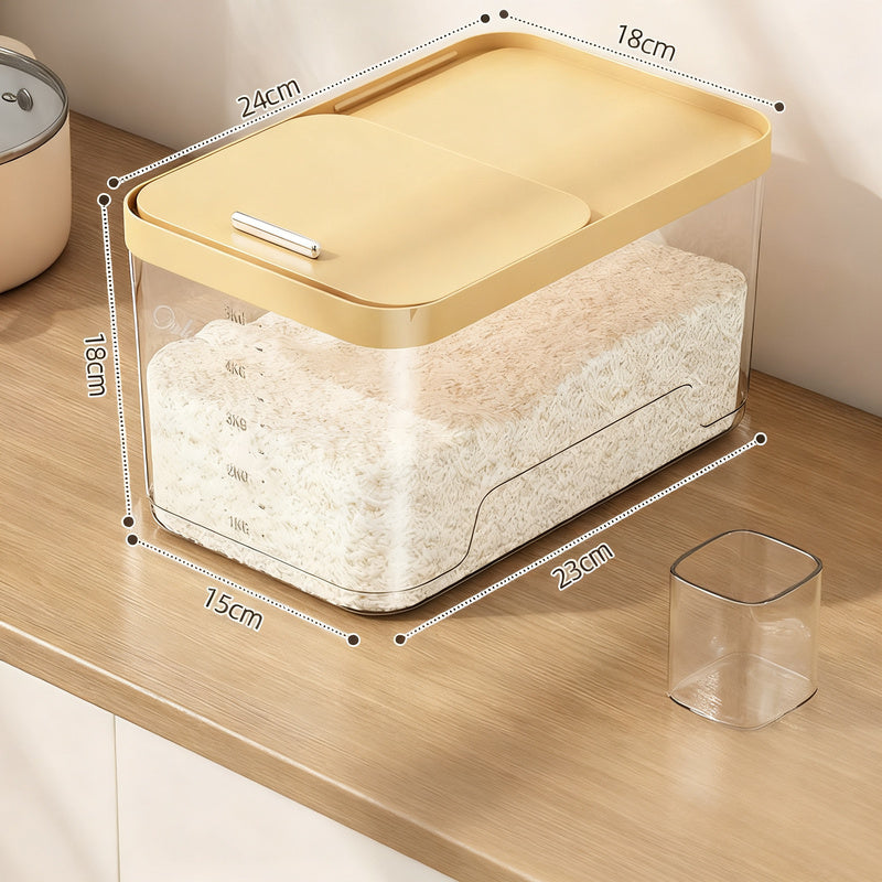 Plastic storage container, airtight, 5–6 L — product view 7