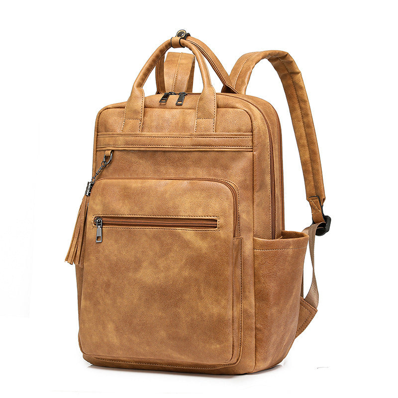 Women's backpack made of PU, large capacity — product view 5