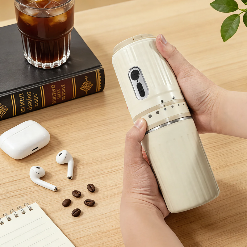 Portable espresso machine with grinder, model ABS — product view 2