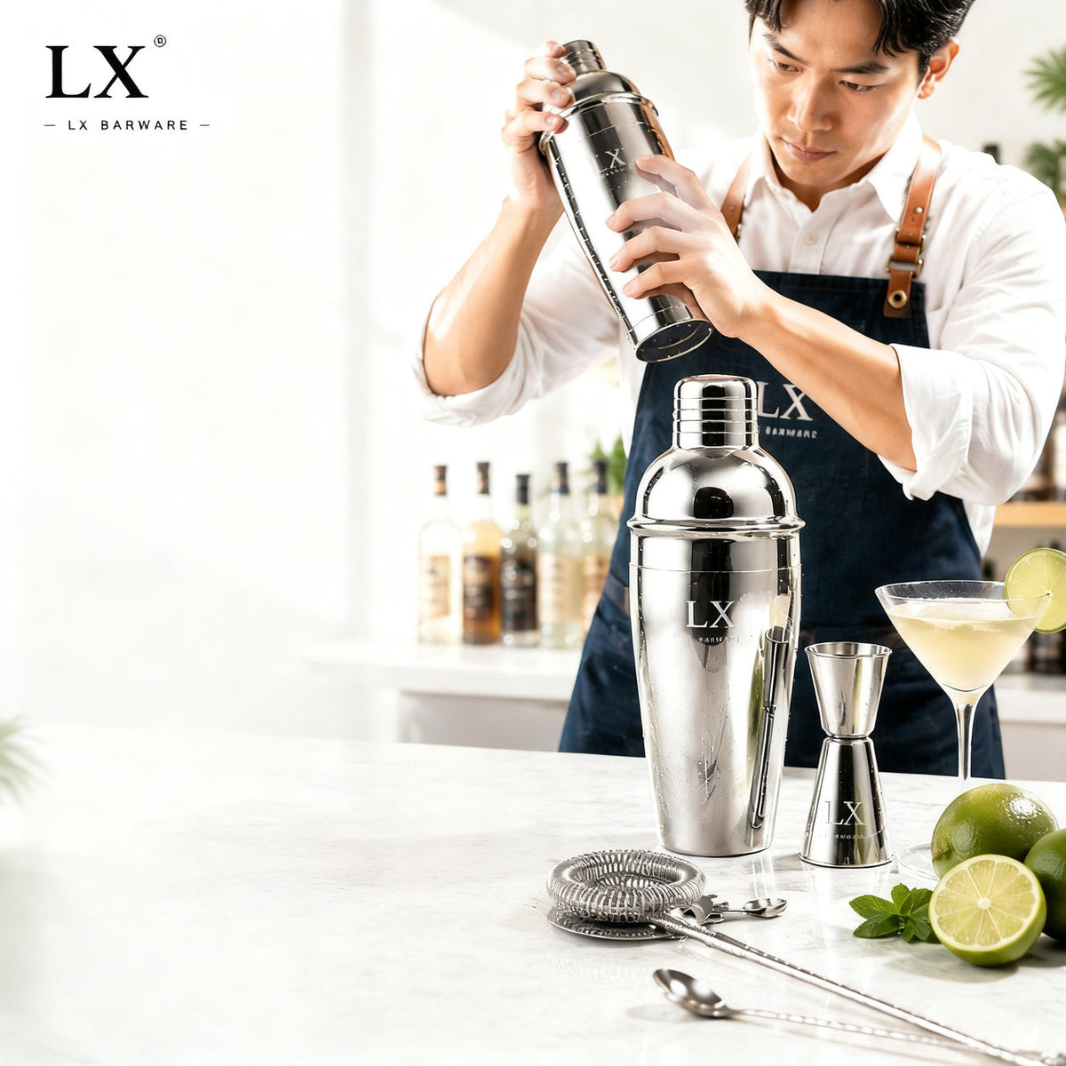 Cocktail Shaker Set with Glass and Accessories — product view 1