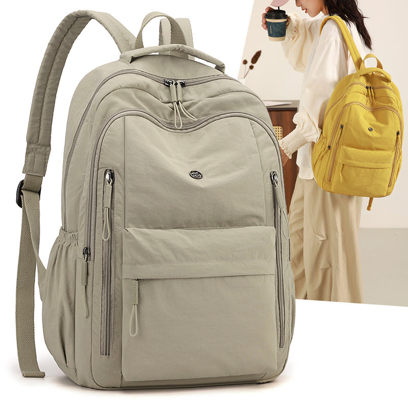 Nylon backpack, back-friendly, versatile — product view 1