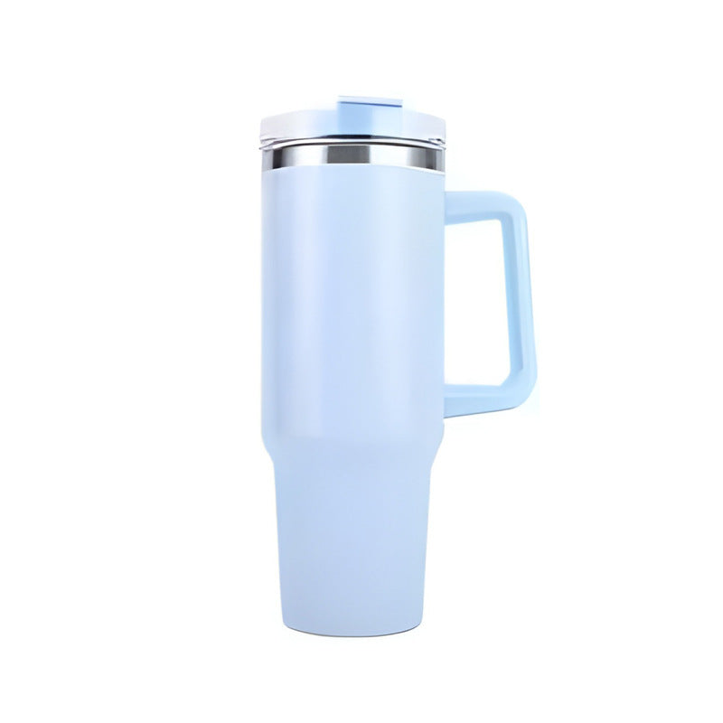 Insulated cup 40oz with straw and handle — product view 3