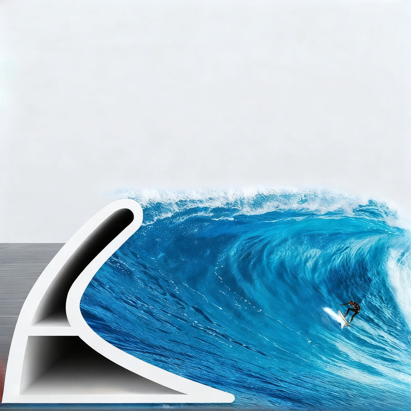 Silicone sealing strip for shower and bath — product view 1