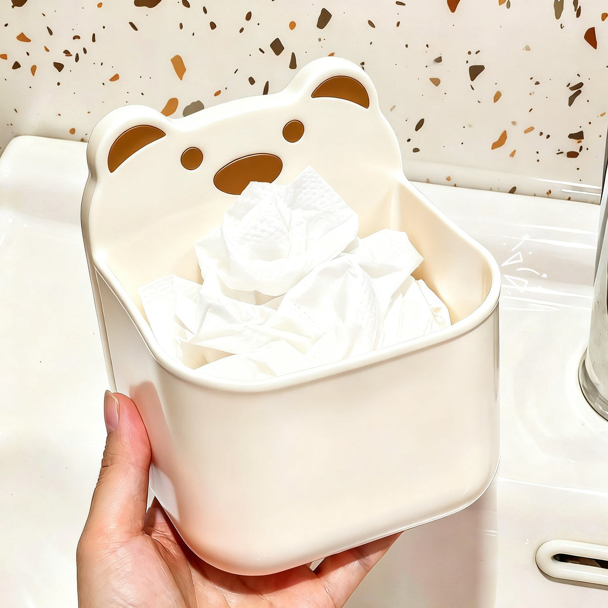 Wall-mounted storage box with drain — product view 2